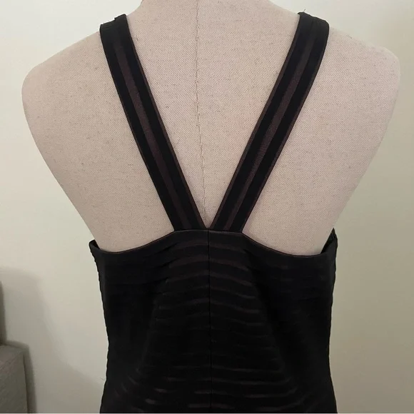 Vintage Anne Klein silk evening dress size 8 black with nude lining. Perfect. - Picture 4 of 8